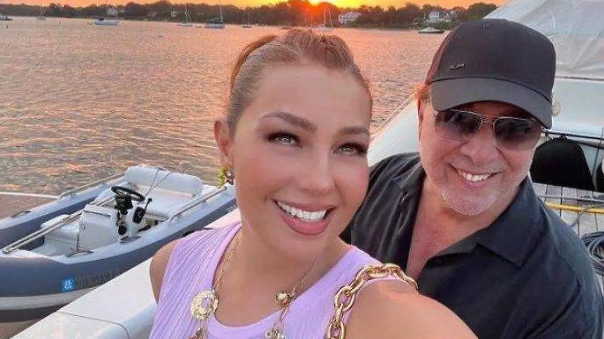 Thalia con Tommy Mottola